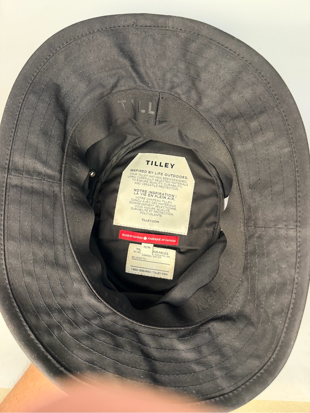 Tilley Black Cotton Bucket Hat - Classic Men's Hat — image 8 of 8
